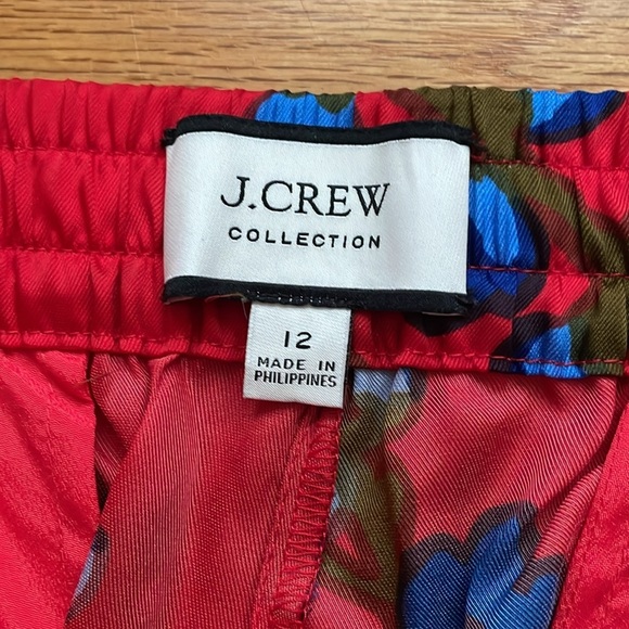 J. Crew Collection Drapey pull-on pant in lattice floral sz 12 B14 - Picture 5 of 9